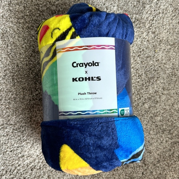 Crayola® X Kohl's Crayola Plush Throw Blanket - Picture 1 of 5
